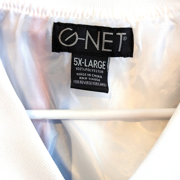 G-NET Men's 5XL Polyester Striped Full Front Zip Windbreaker Jacket - Picture 5 of 5